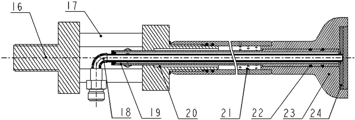 Air/methane combustor for high-temperature pure air heat accumulation type heating device