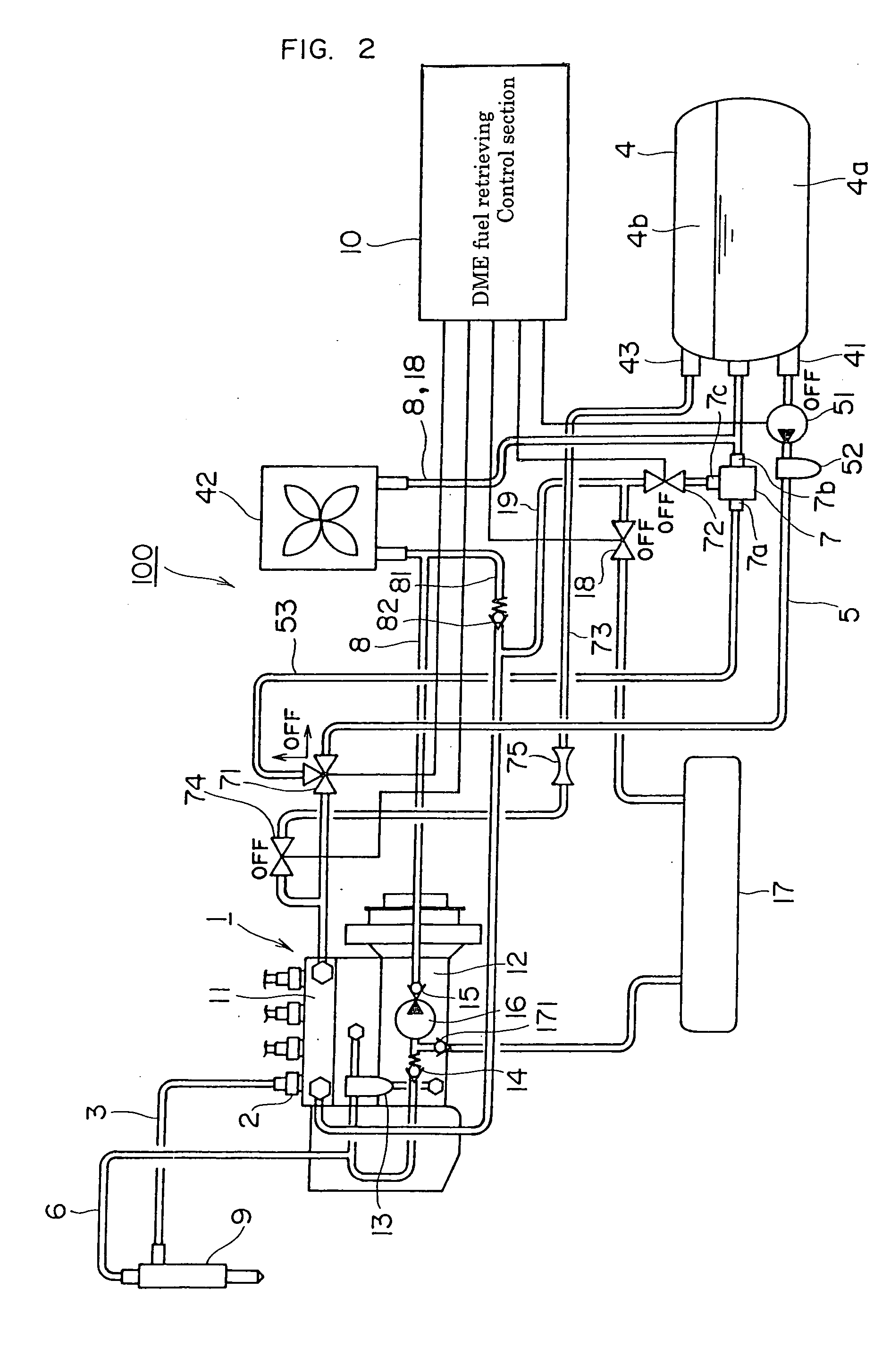 Liquefied gas-delivering device for diesel engine