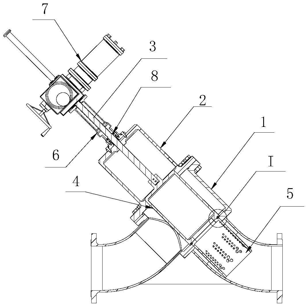 Y-shaped flow regulating and pressure regulating valve