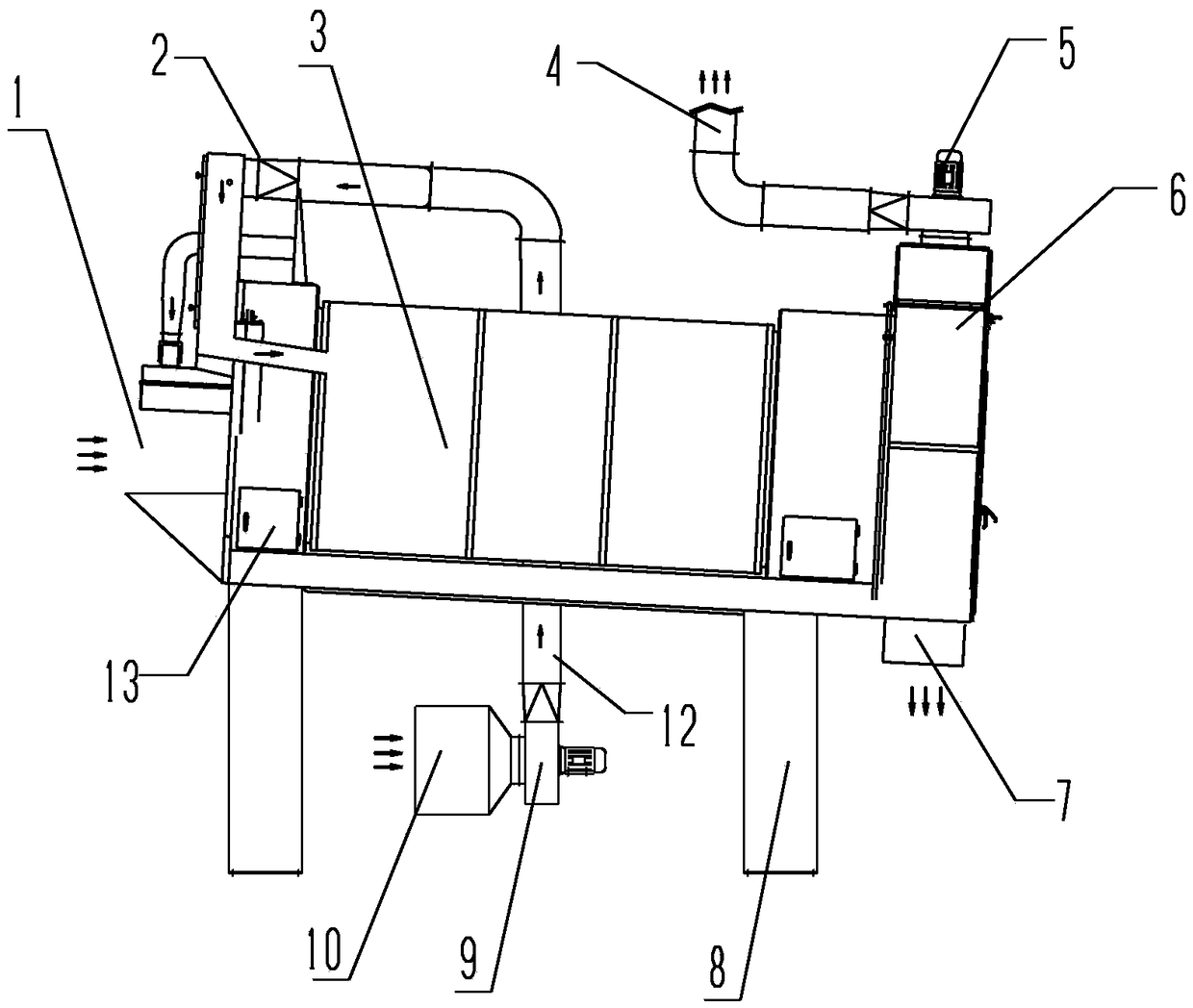 Roller-type tobacco feeding machine with composite-type heating system