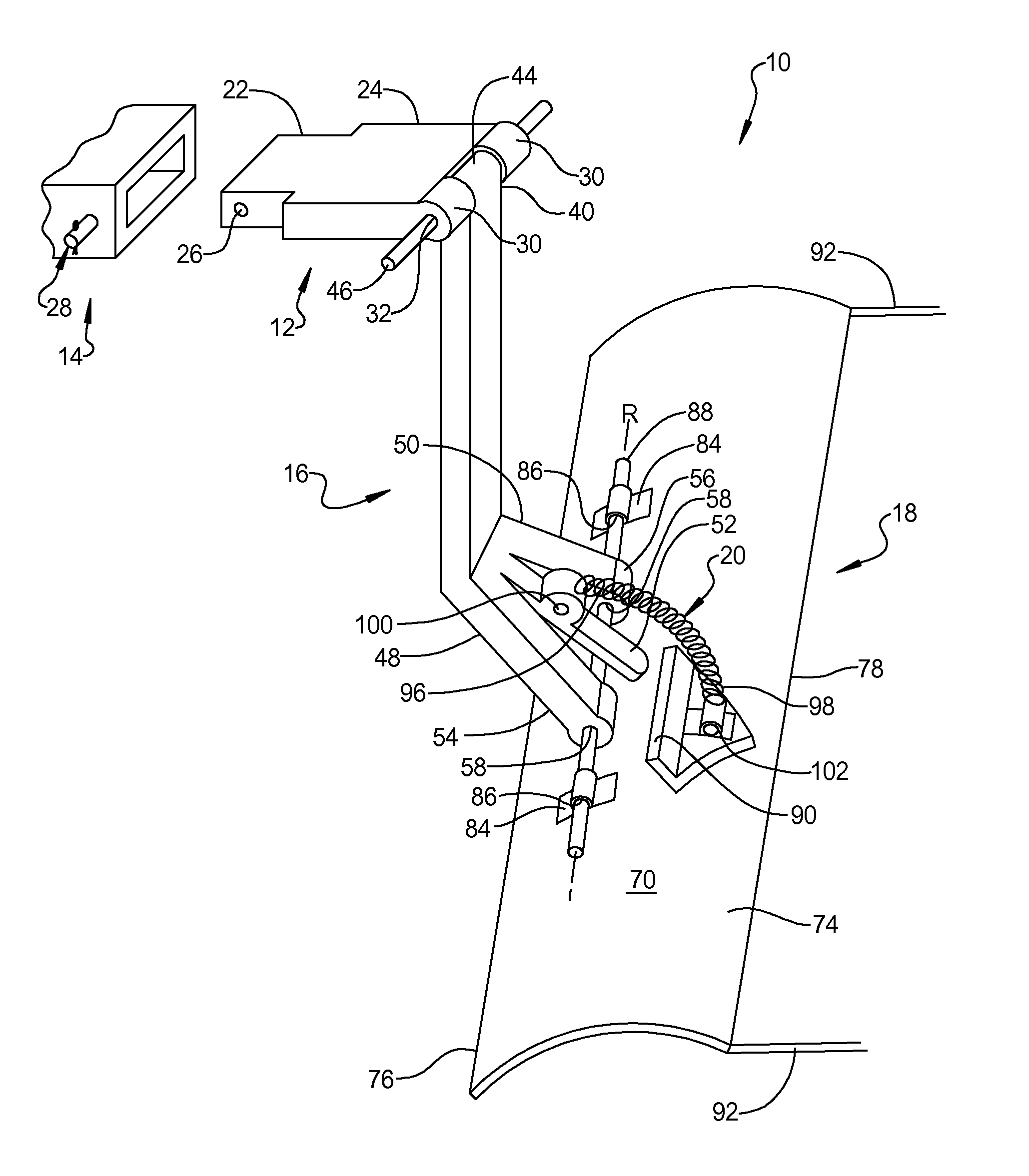 Snow plow towing hitch system