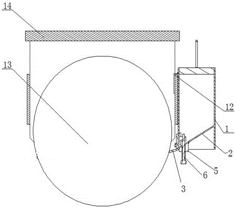 CSP swing section wheel surface automatic lubrication device