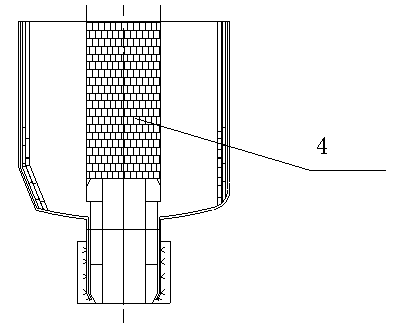 Masonry method of RH refining furnace capable of reducing consumption of refractory materials