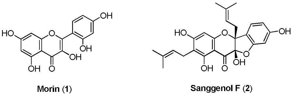 Total synthesis preparation method of natural product flavonoid compounds