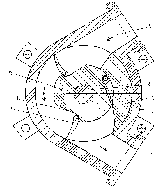 Flow-cutting channel type water turbine