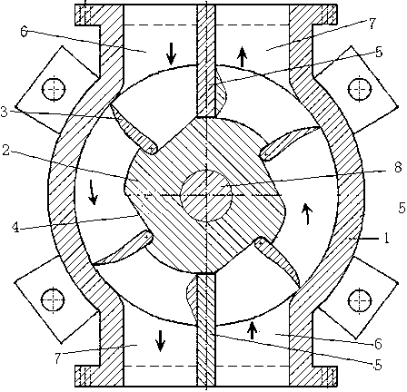 Flow-cutting channel type water turbine