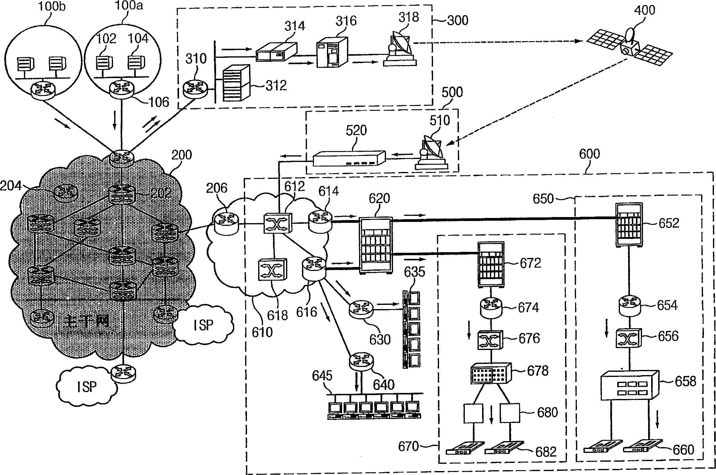 Satellite IP multicasting system and method