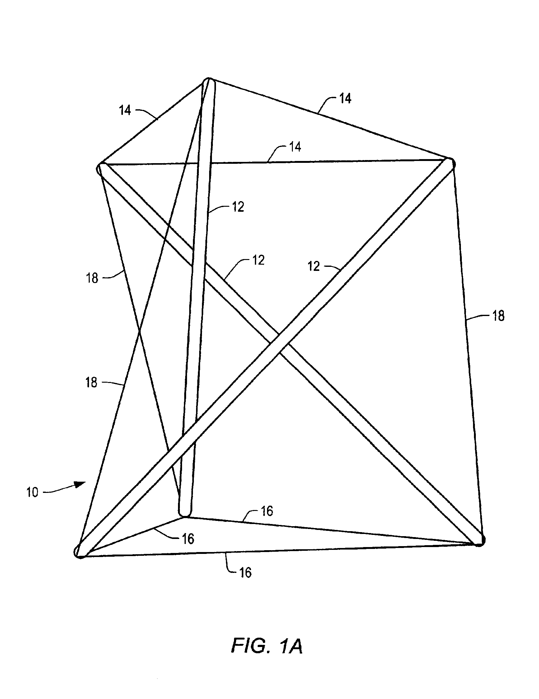 Tensegrity unit, structure and method for construction