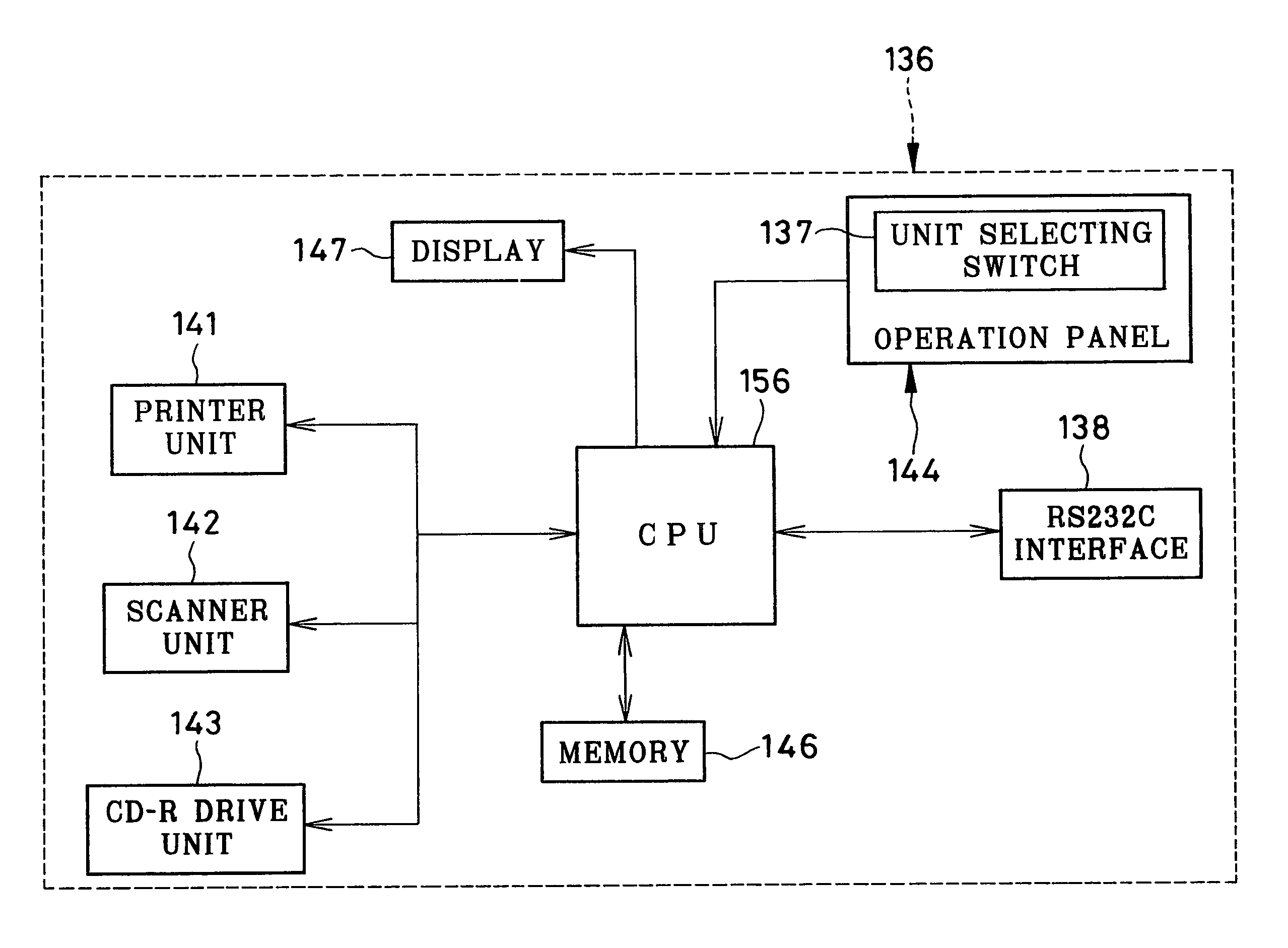 Printer and peripheral apparatus of a computer for printing and storing images