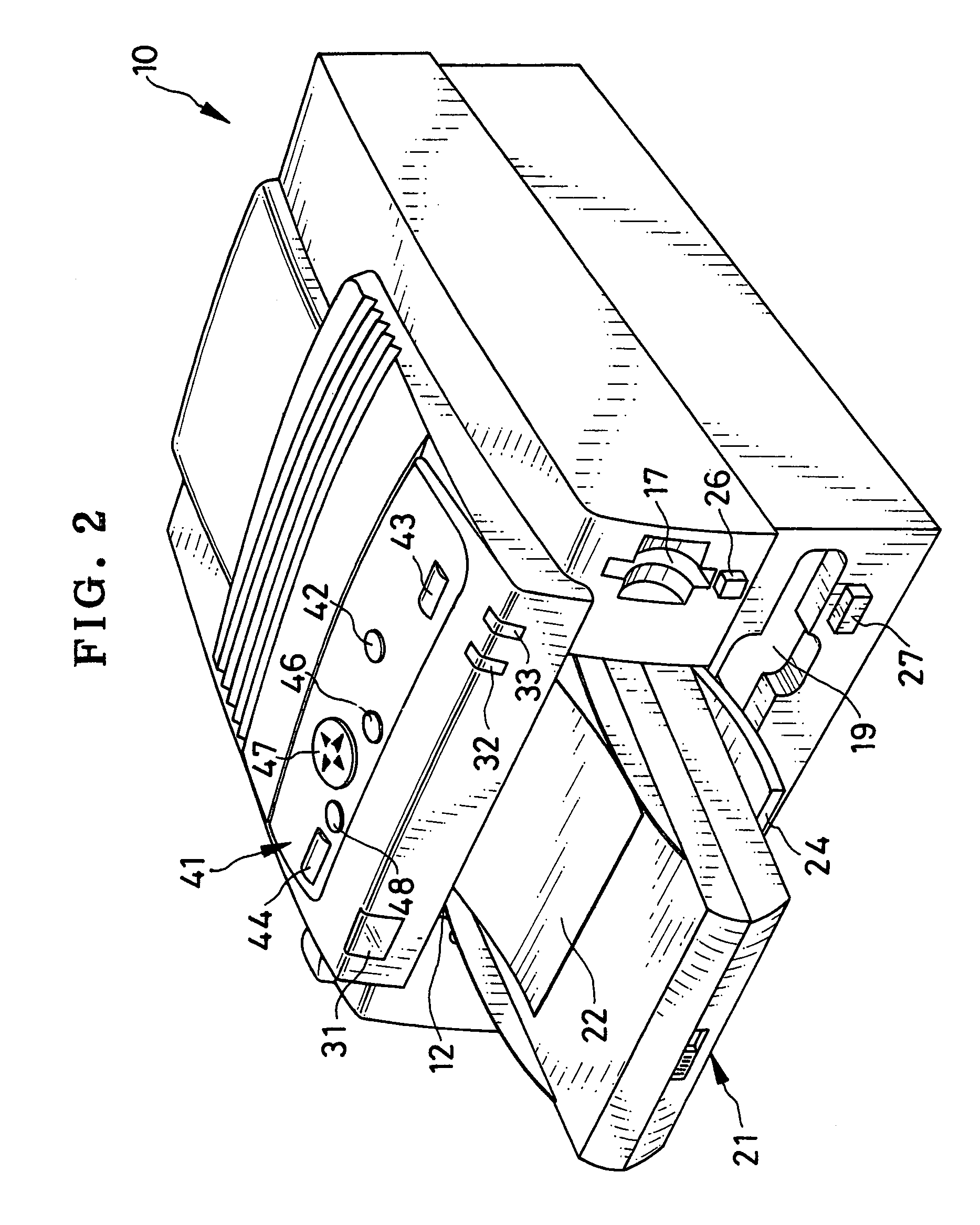 Printer and peripheral apparatus of a computer for printing and storing images