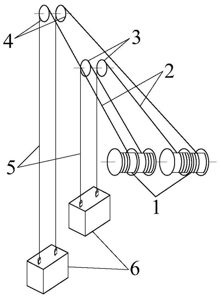 Monocular vision-based hoisting steel wire rope spatial vibration measurement method