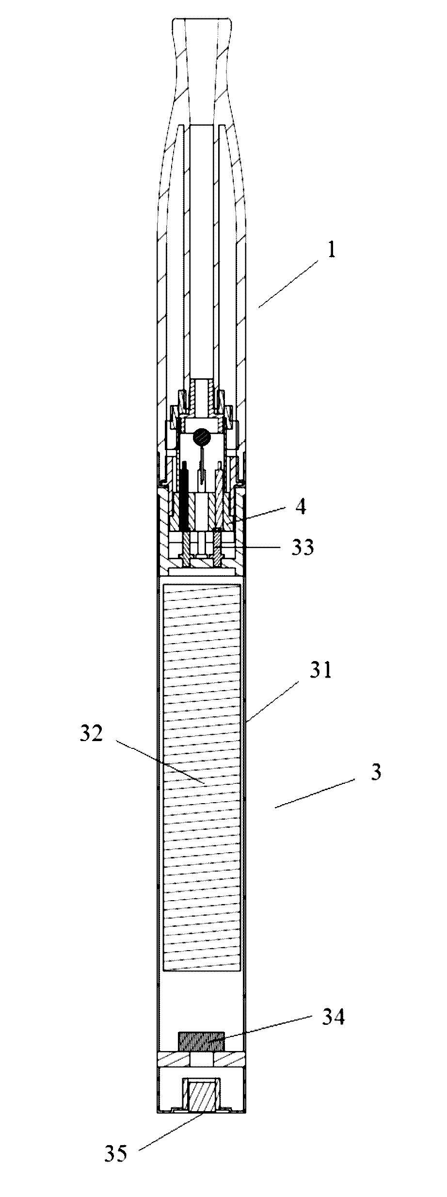 Electronic cigarette and an atomizing device thereof