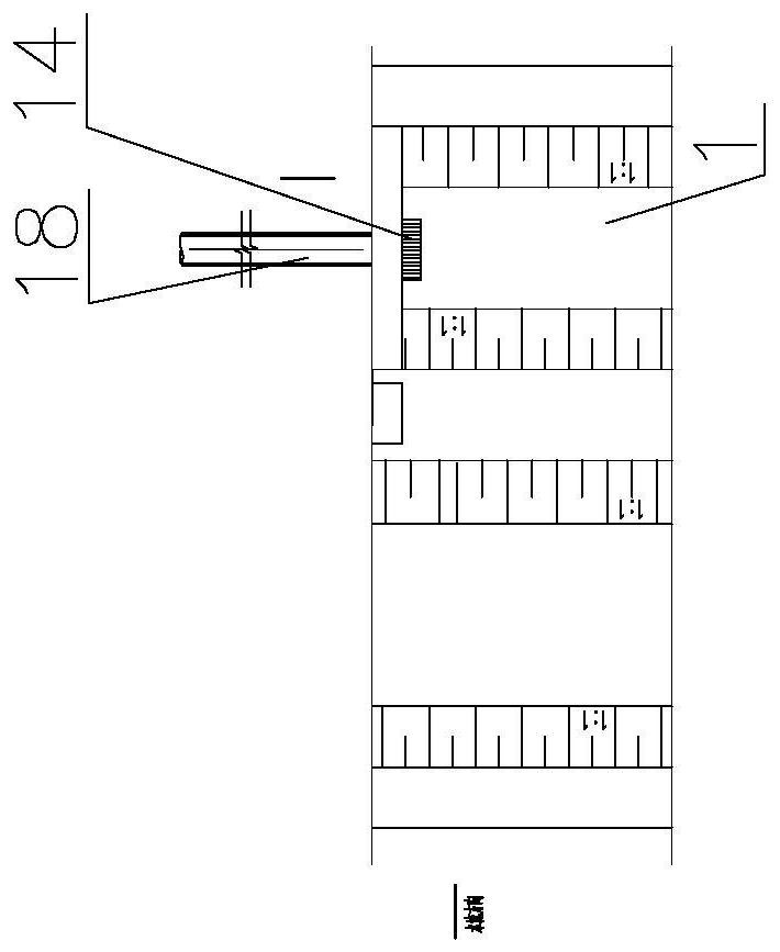 A sewage treatment facility with the function of regulating, storing and replenishing water