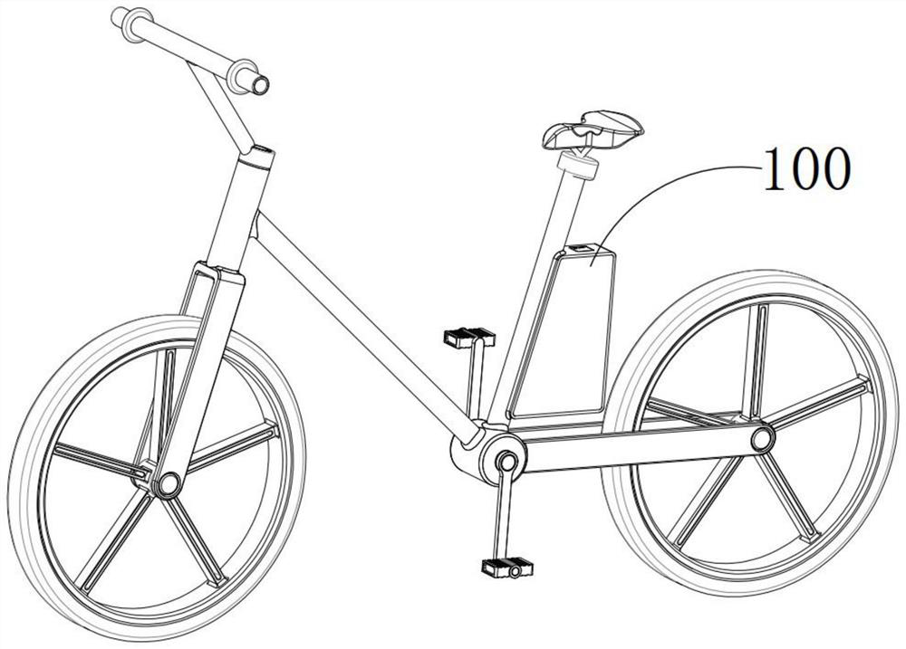 A guide docking member for battery power transmission