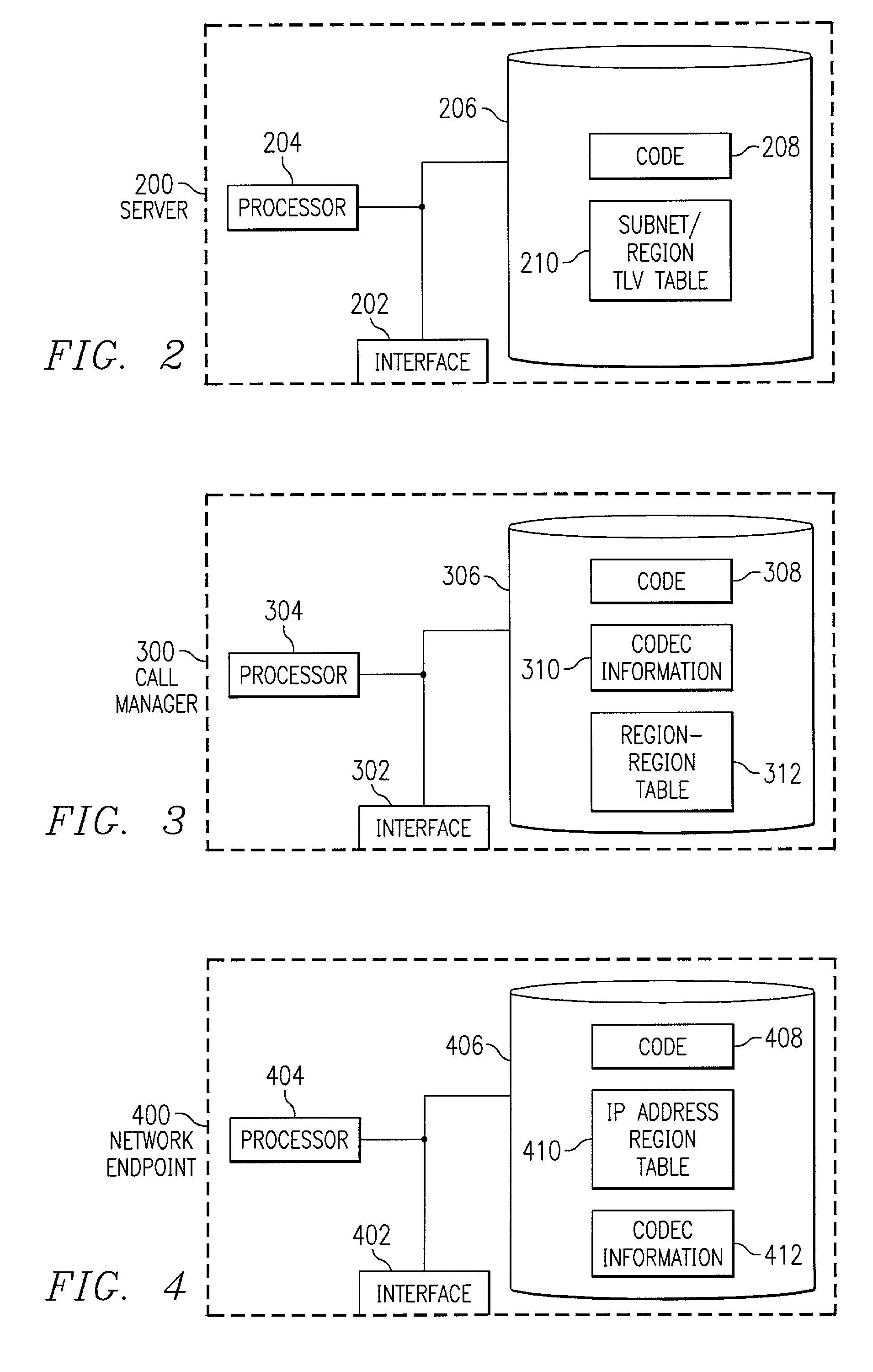 Method and apparatus for dynamically assigning a network endpoint to a network region for selecting a proper codec