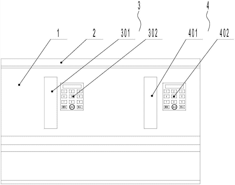 Automatic storing and taking device for clothes dry cleaning and application method of device