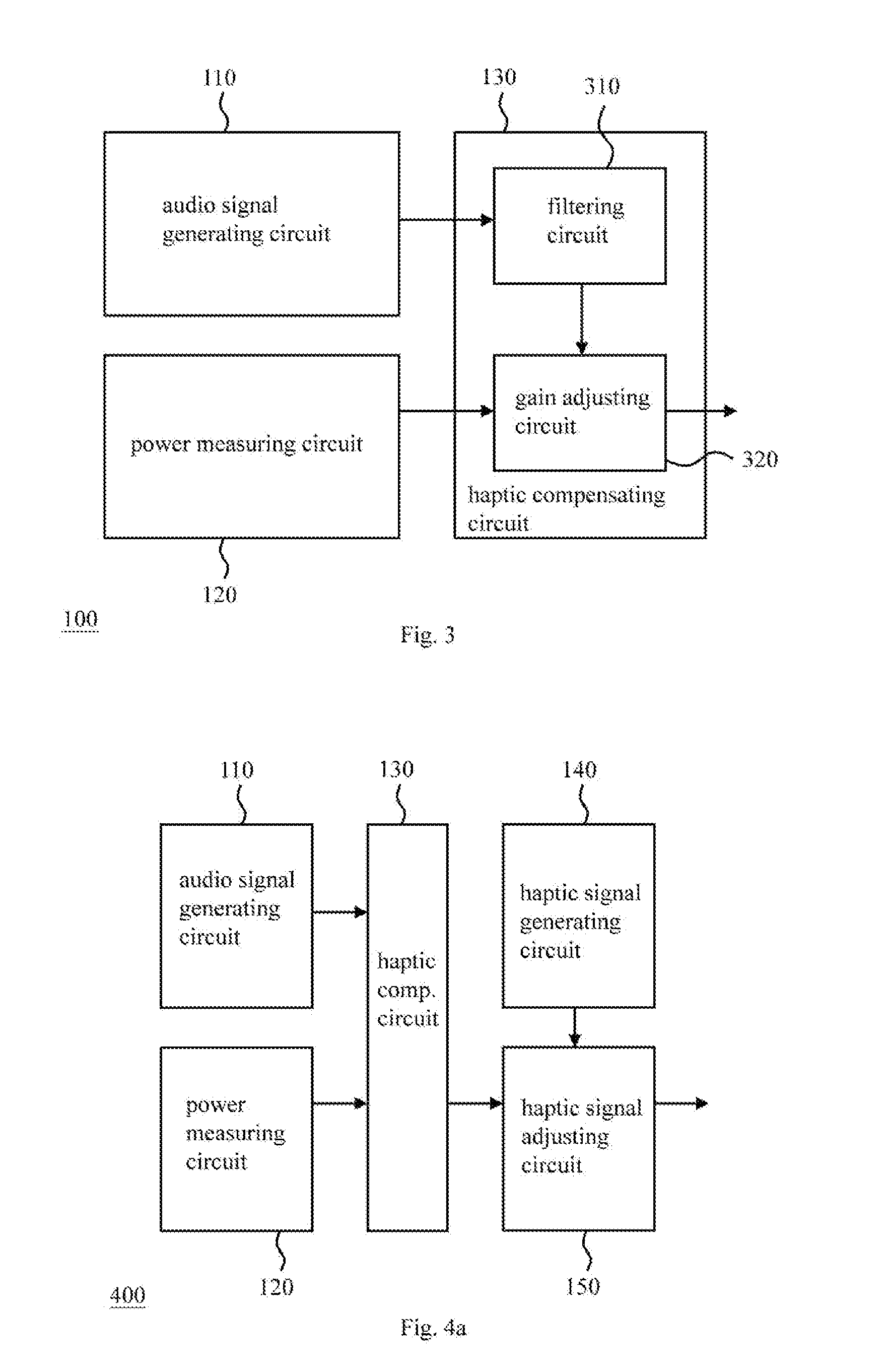 Audio device and audio utilization method having haptic compensation function