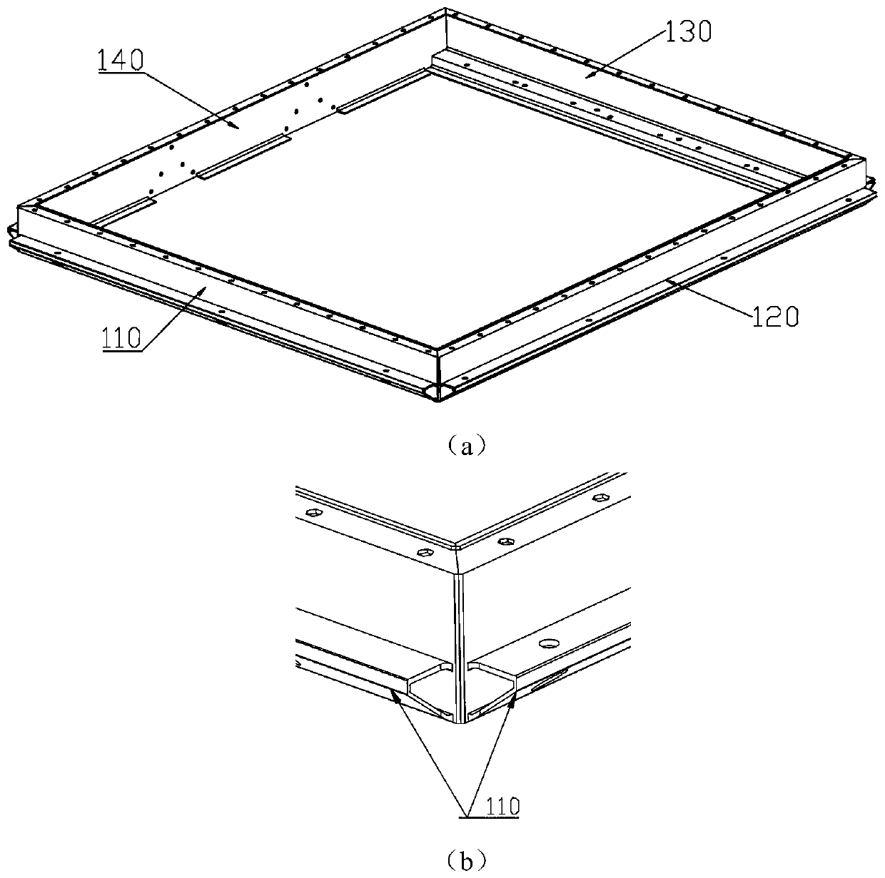 Lower shell of steel-aluminum hybrid battery pack