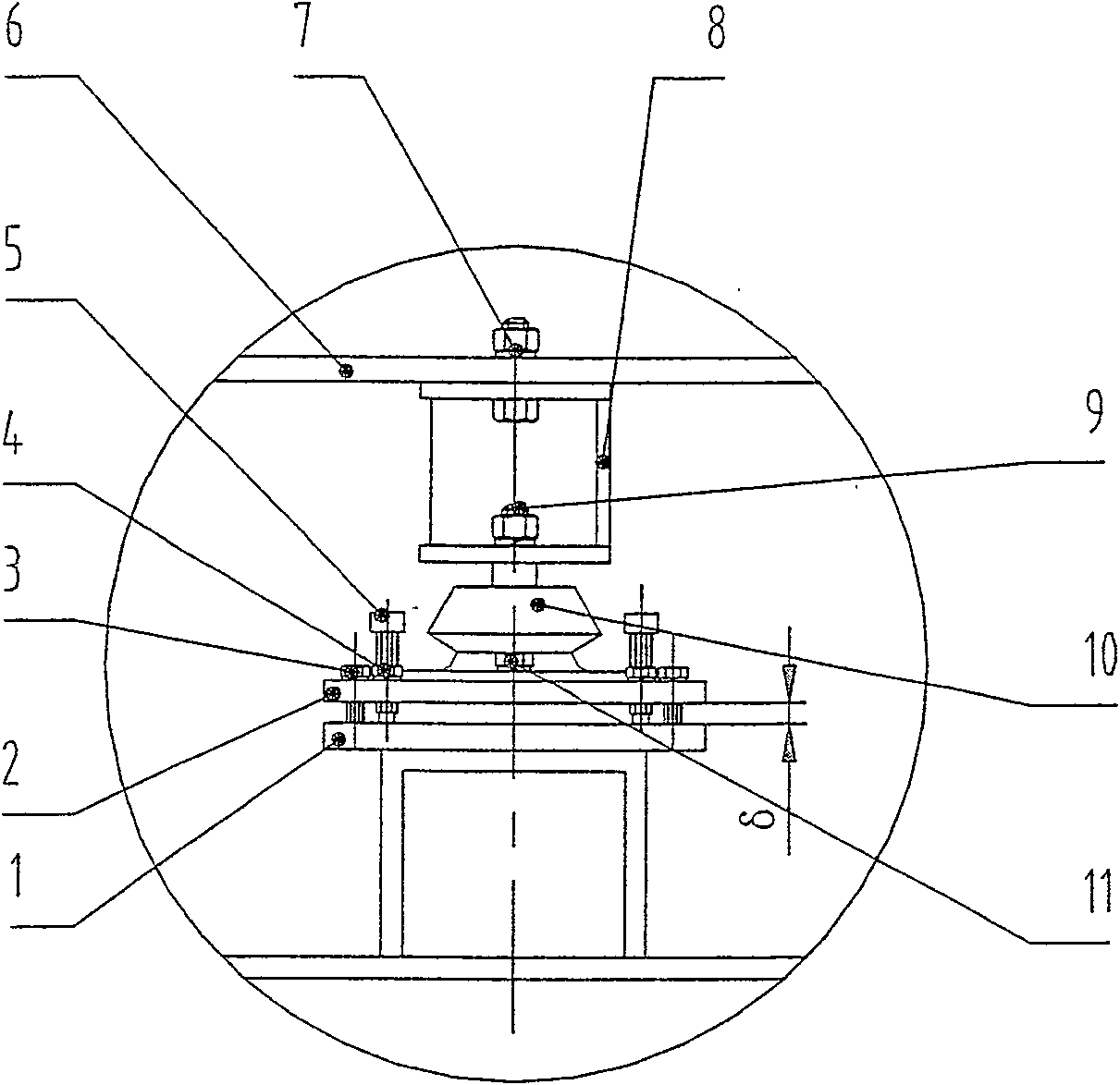 Adjustable elastic support structure