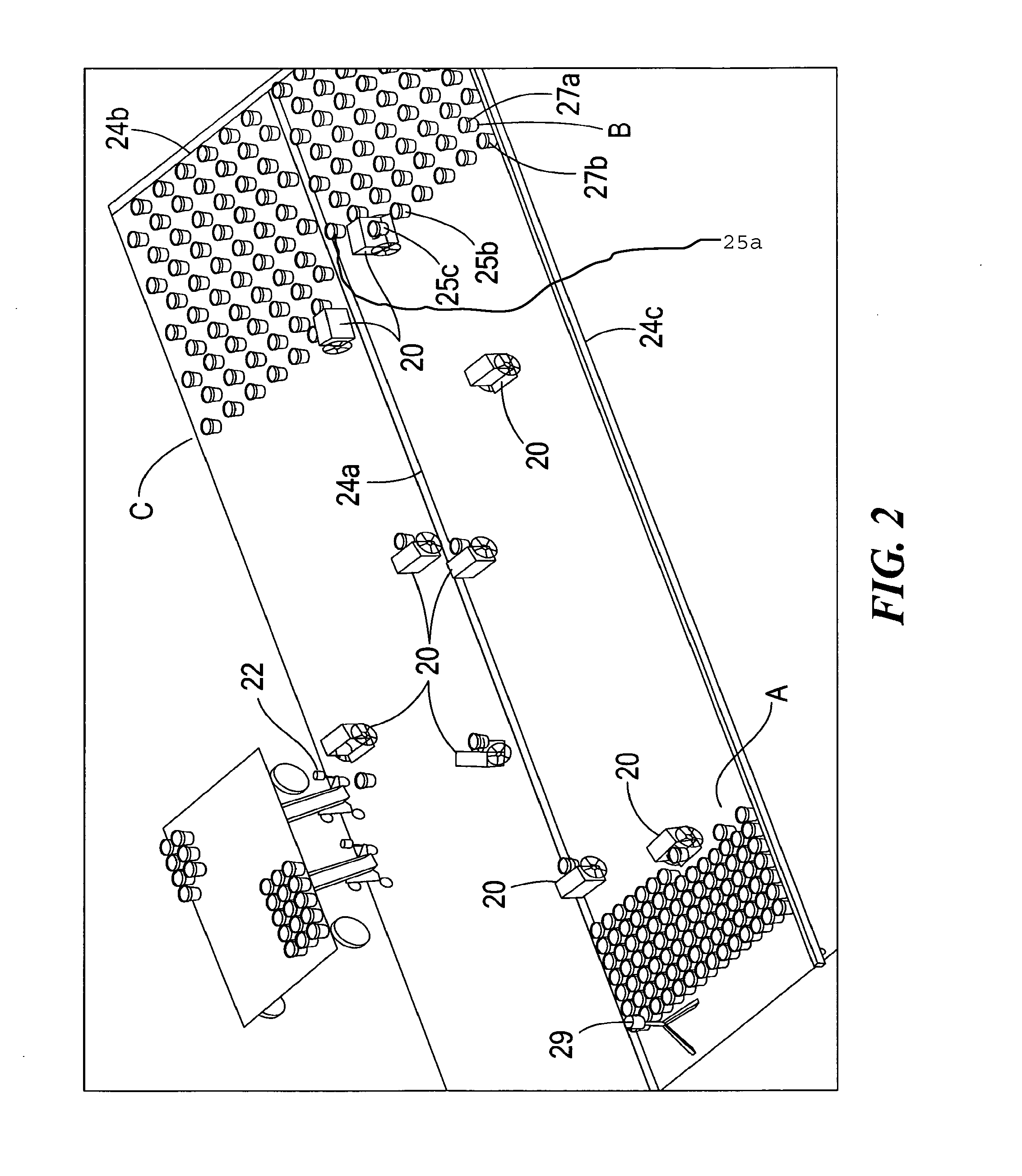 Adaptable container handling robot with boundary sensing subsystem