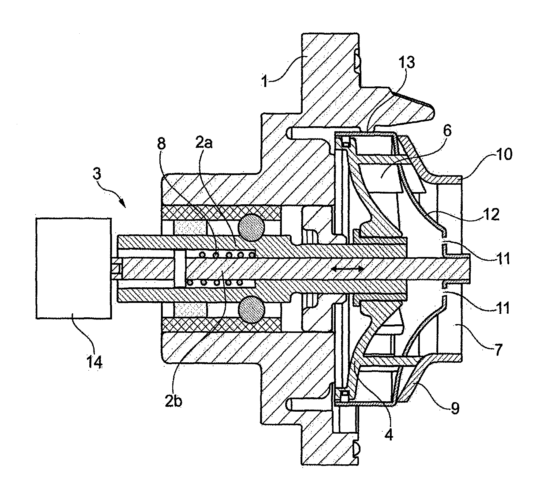 Infinitely adjustable coolant pump