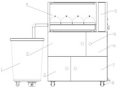 Running water type toxicity test device for daphnia magna