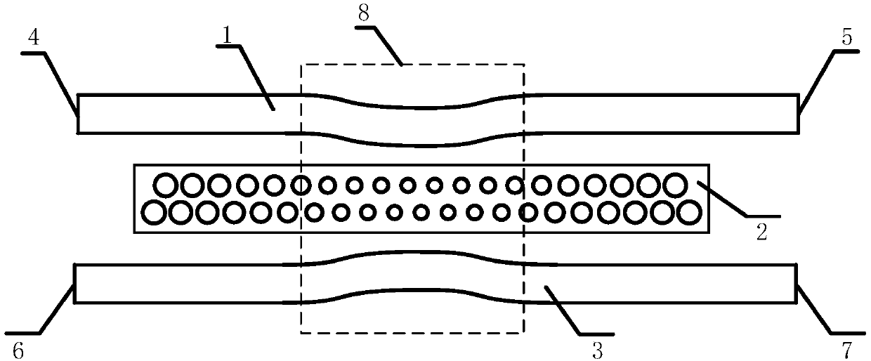 Uplink and downlink filters based on single anti-symmetric multimode periodic waveguide micro-cavity