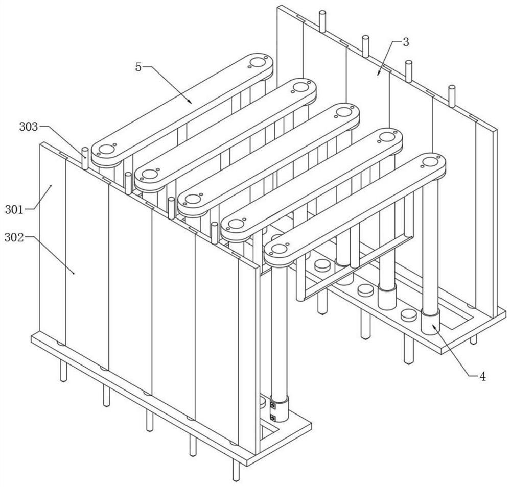 Grape trellis with windproof effect and mounting equipment thereof