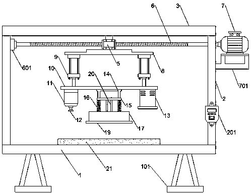 Wrinkle-proof furniture veneer pressing machine