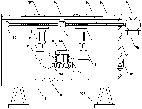 Wrinkle-proof furniture veneer pressing machine