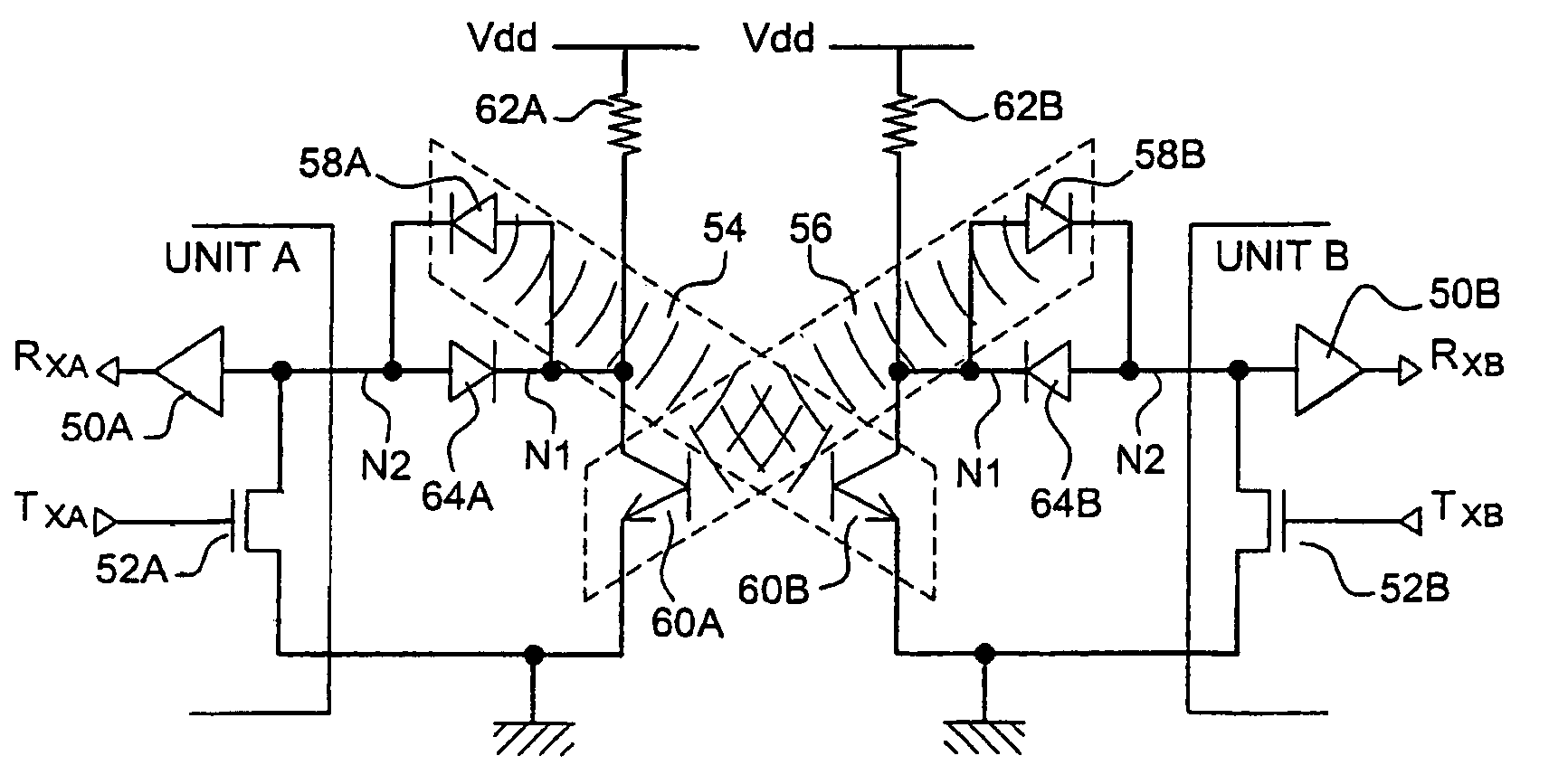 Optical coupling device and method for bidirectional data communication over a common signal line