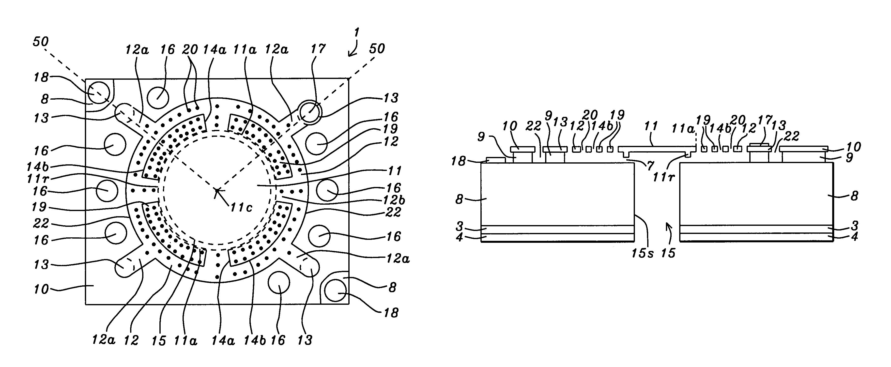 Silicon microphone with enhanced impact proof structure using bonding wires