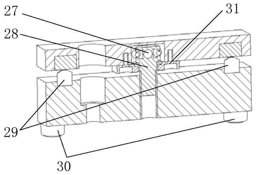 Two-dimensional precise anti-backlash adjusting mechanism of photoelectric autocollimator