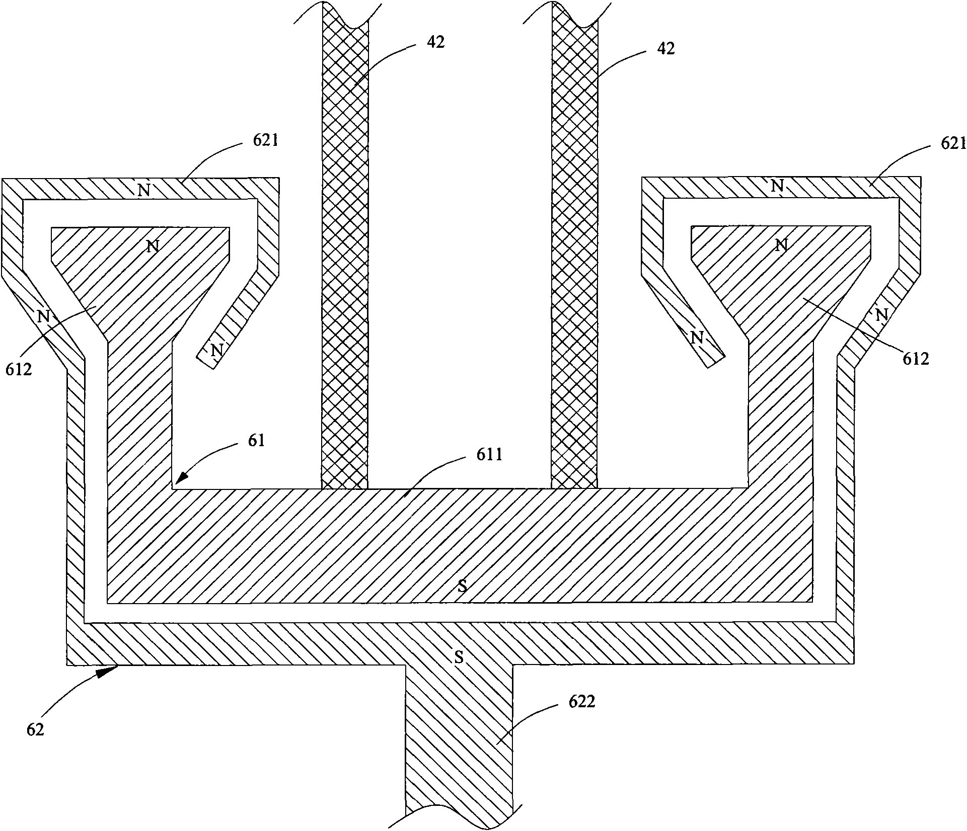 Magnetic suspension type chain sail wind machine