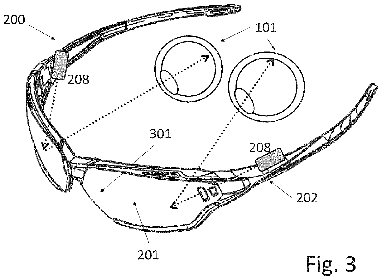 Electronic visual headset