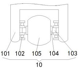 A biological fluid sample quantitative detection device