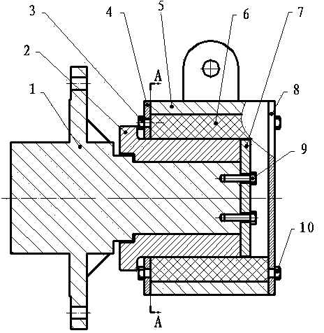 Novel spiral classifier lower supporting device