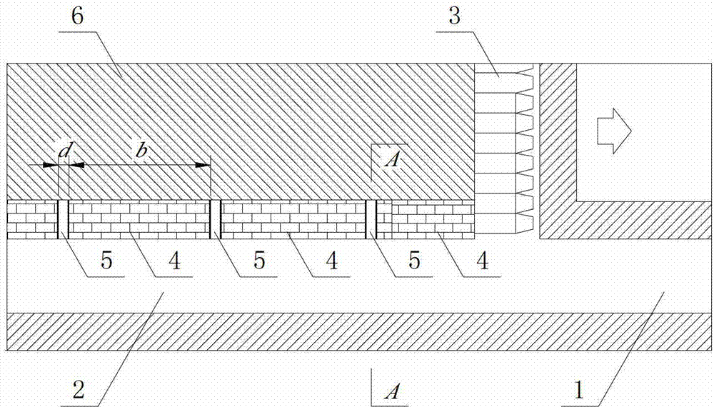 Obligate cavity channel gob-side entry retaining wall filling method