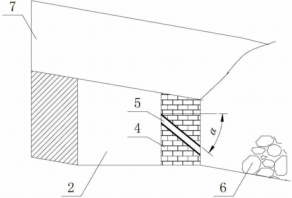 Obligate cavity channel gob-side entry retaining wall filling method