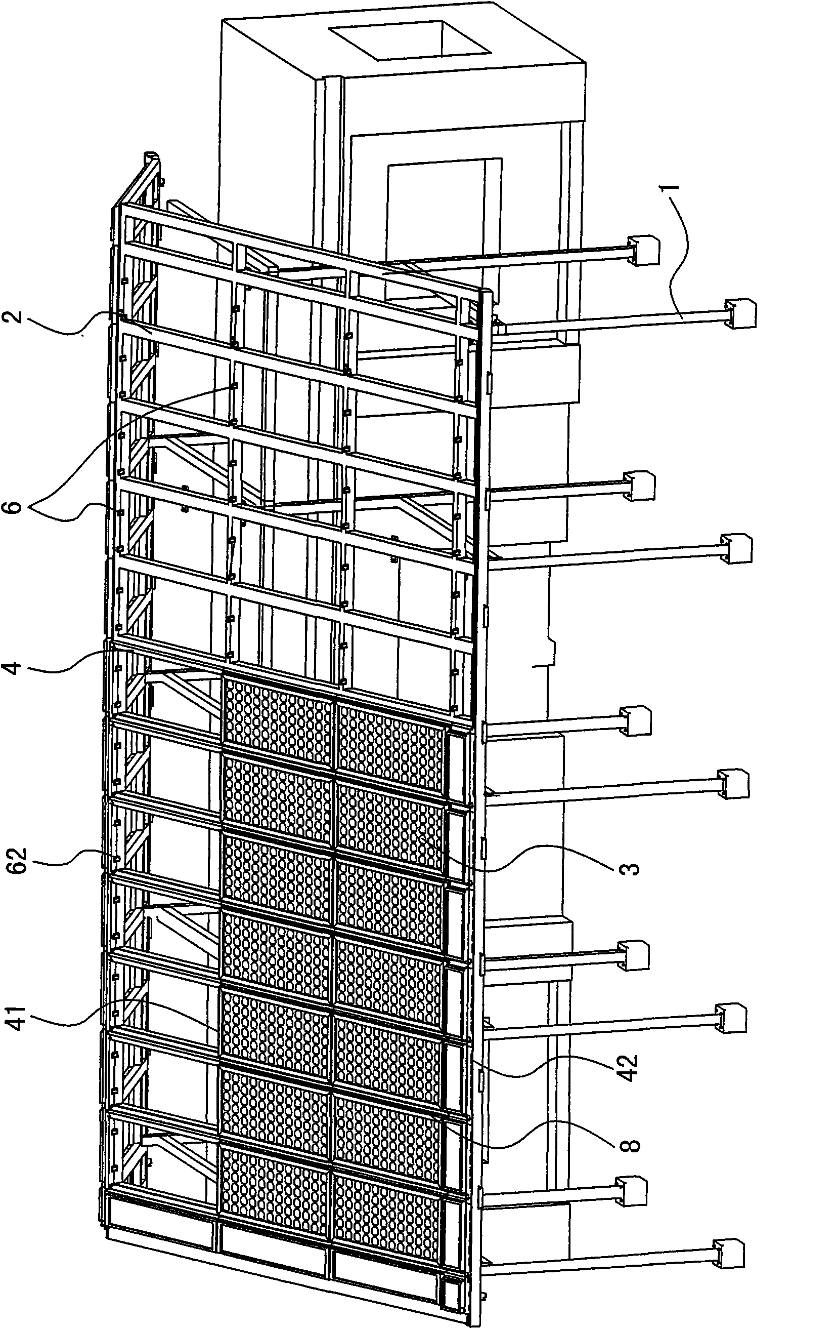 Frame-embedded photovoltaic power-generating roof bracket