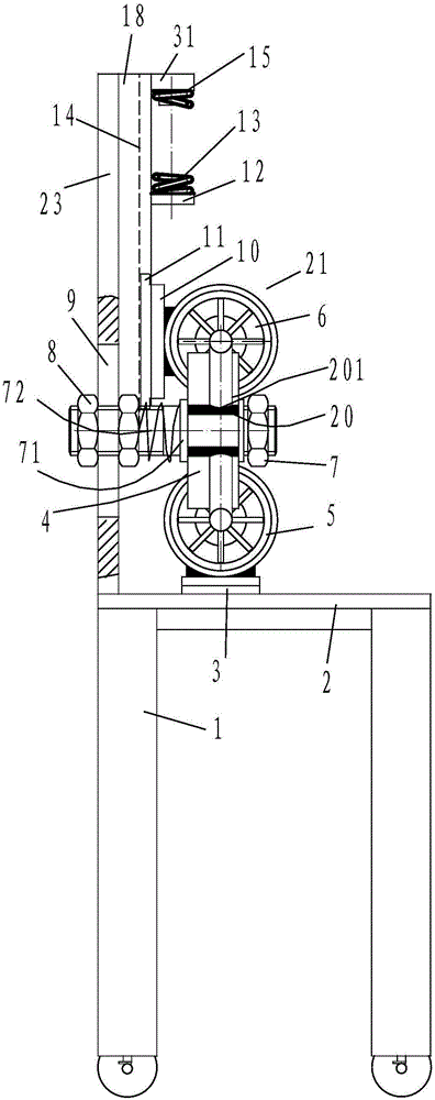 Tower stay wire bending device suitable for large bending force