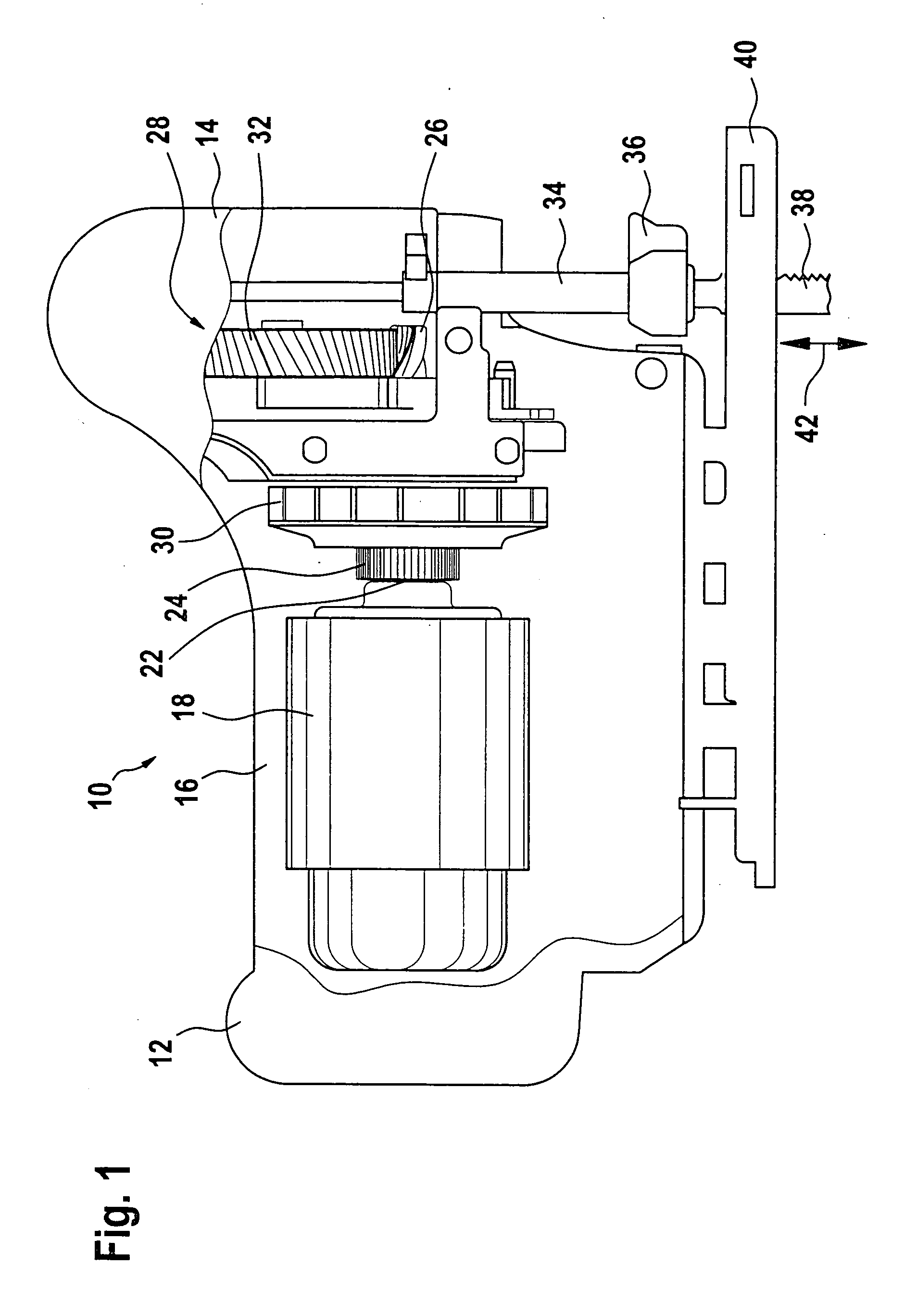 Hand-held saber saw