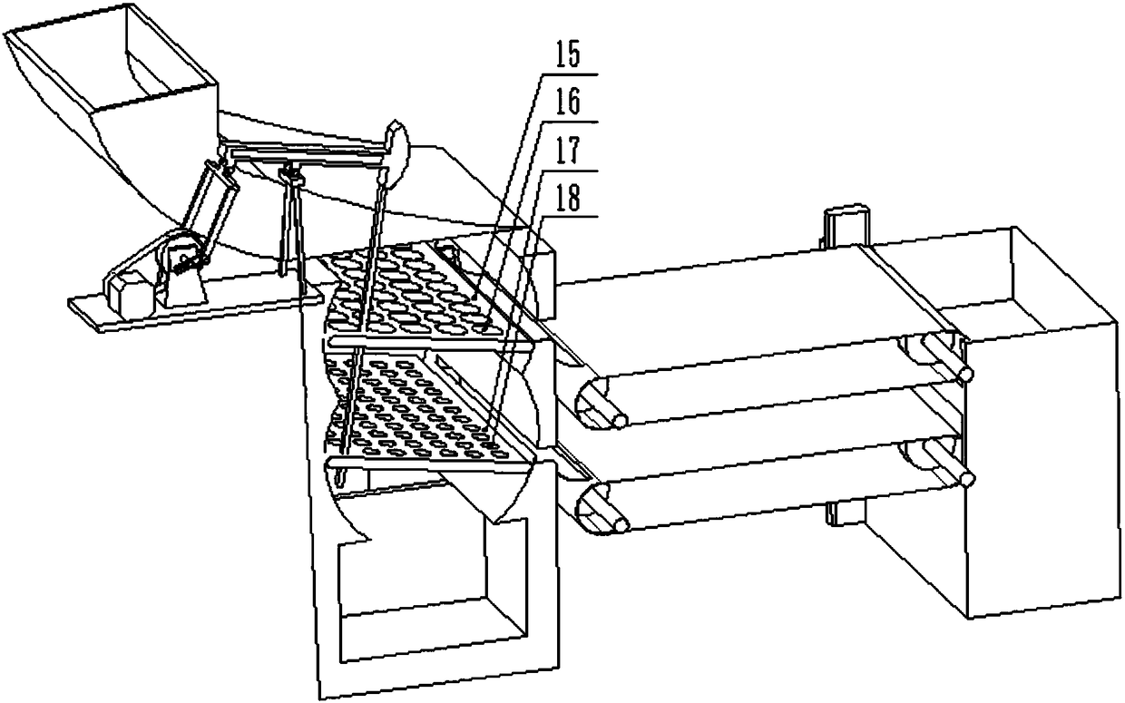 A sorting device for winter jujube