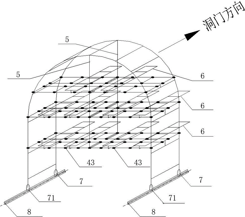 Multi-functional starting and receiving construction operation frame of earth pressure balance shield machine