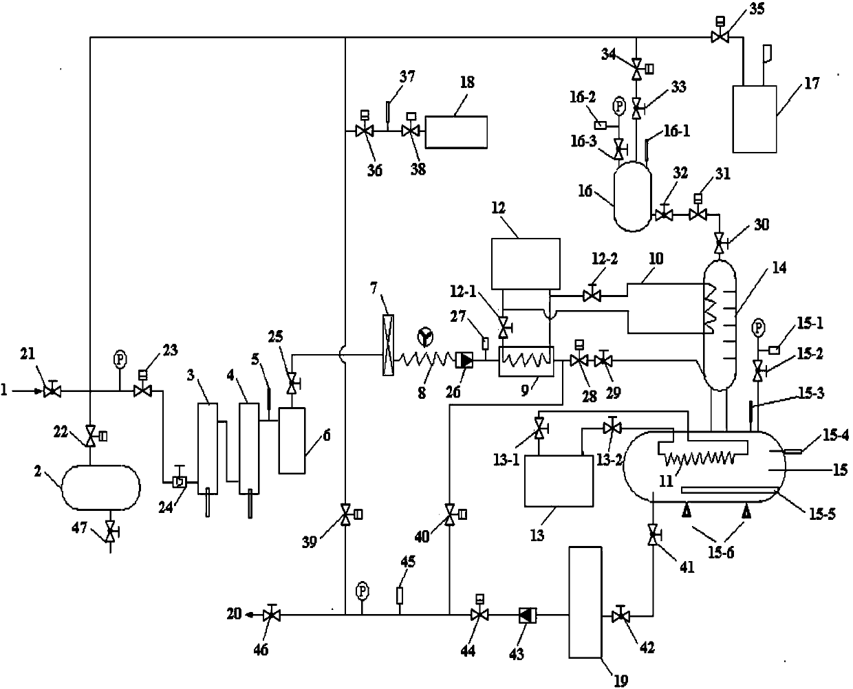 Device and method for separating and purifying mixed gas of sulfur hexafluoride and nitrogen