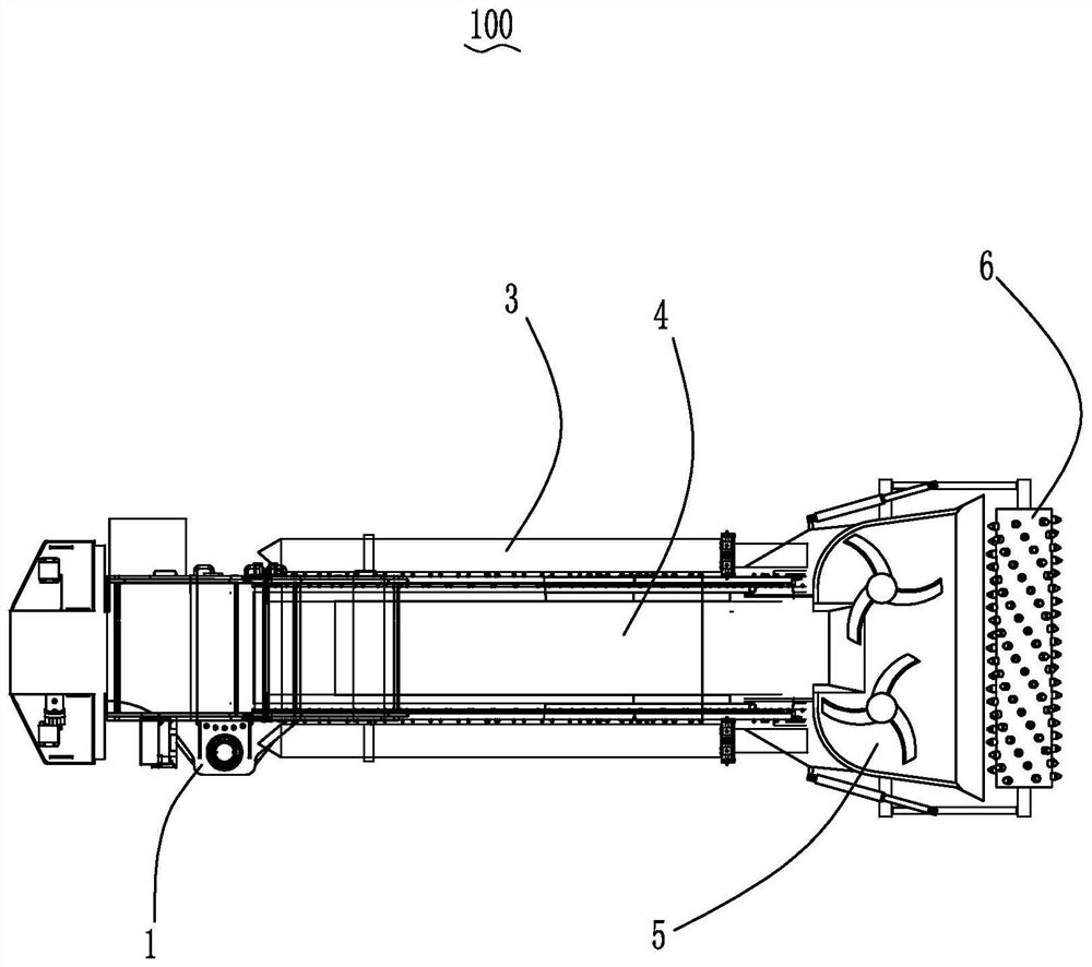 Ballast digging device for ballast replacement operation in turnout replacement process