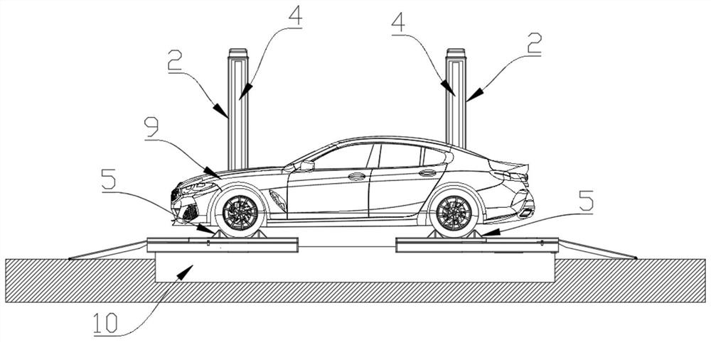 Detection system capable of intelligently identifying automobile chassis condition