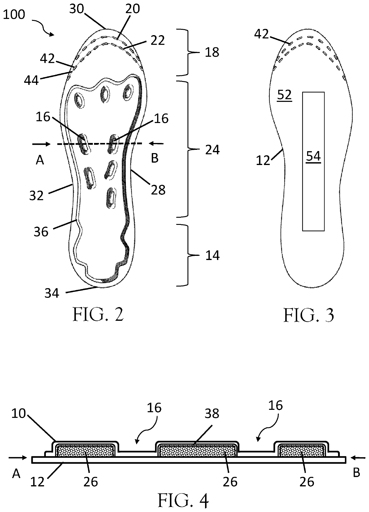 Perforated Insole with Dynamic Support Layer