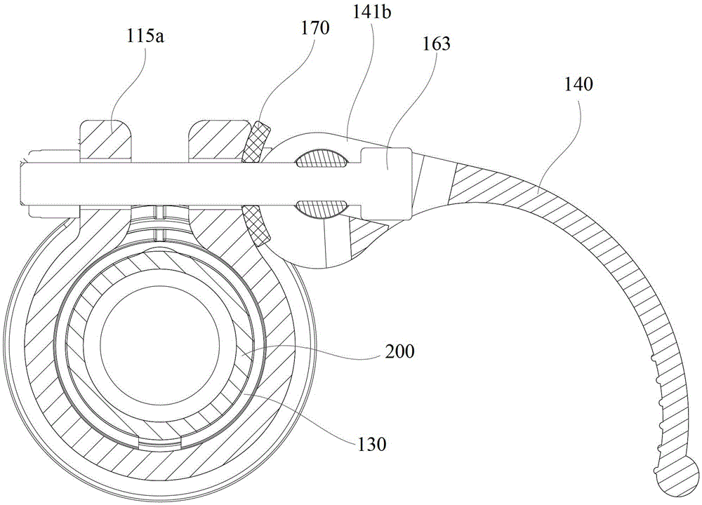 Lifting rod locking structure of lamps and floodlights using the lifting rod locking structure