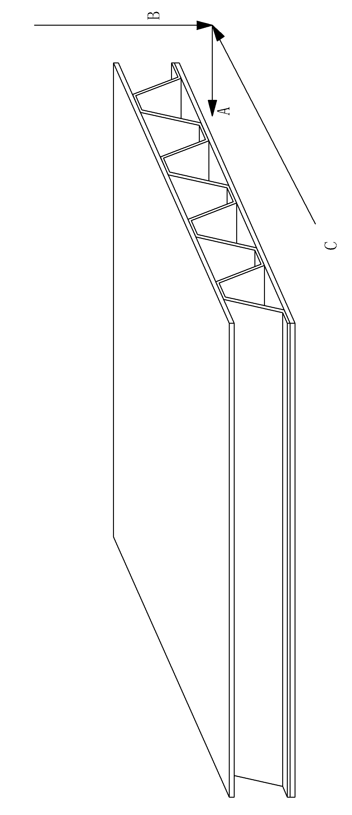 Light lattice sandwich plate and method for manufacturing same by mechanical drilling